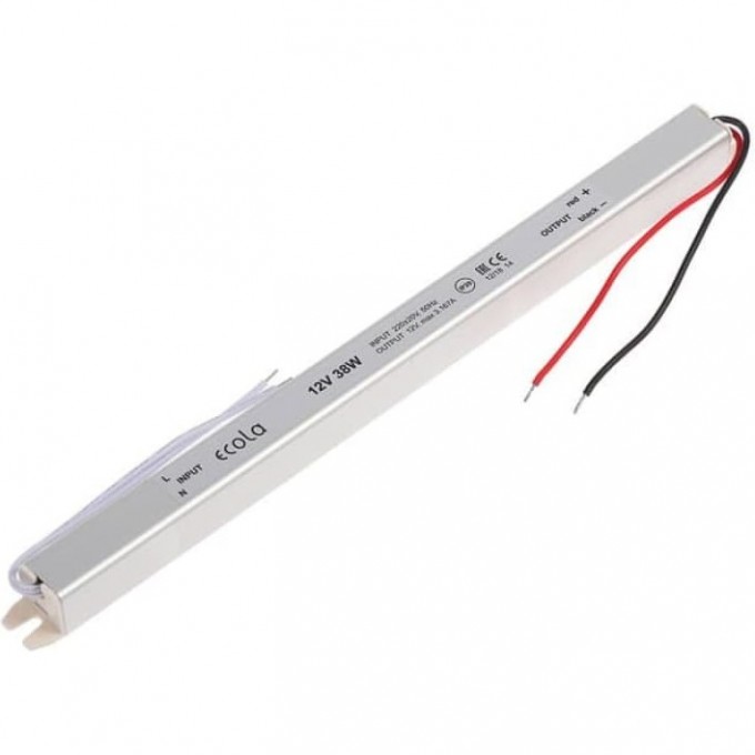 Блок питания ECOLA LED STRIP POWER SUPPLY 38W 220V-12V IP20 B2T038ESB Блок питания ECOLA LED STRIP POWER SUPPLY 38W 220V-12V IP20 B2T038ESB