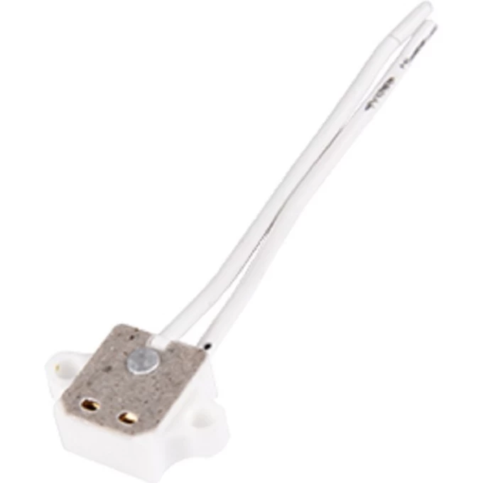 Патрон ECOLA BASE GU5.3 керамический прямоуг. боковой с проводами 2*8cm и ушками для креп. (1 из уп. по 50) AC53LWEAY Патрон ECOLA BASE GU5.3 керамический прямоуг. боковой с проводами 2*8cm и ушками для креп. (1 из уп. по 50) AC53LWEAY