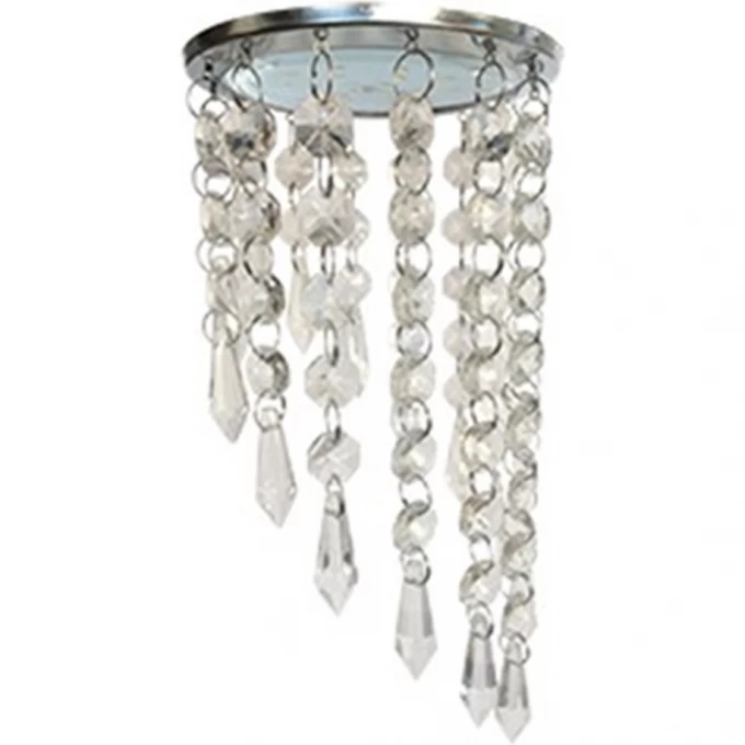 Встраиваемый светильник ECOLA GX53 H4 5343 GLASS прозрачный, хром FT53RVECB Встраиваемый светильник ECOLA GX53 H4 5343 GLASS прозрачный, хром FT53RVECB