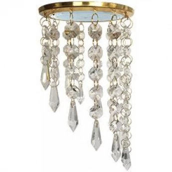 Встраиваемый светильник ECOLA GX53 H4 5343 GLASS ST53RVECB прозрачный, золото