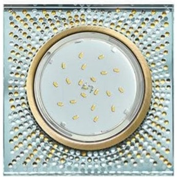 Встраиваемый светильник ECOLA GX53 H4 GLASS FQ53SGECB черненая бронза