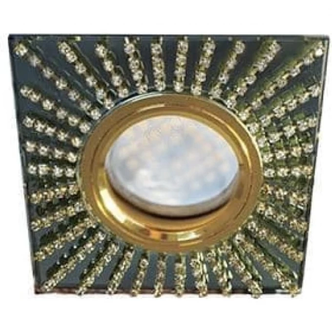 Встраиваемый светильник ECOLA MR16 DL114 GLASS черный, золото FP16SGECB Встраиваемый светильник ECOLA MR16 DL114 GLASS черный, золото FP16SGECB